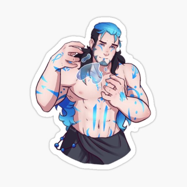 Muscular Anime Guy Sticker for Sale by baraclub