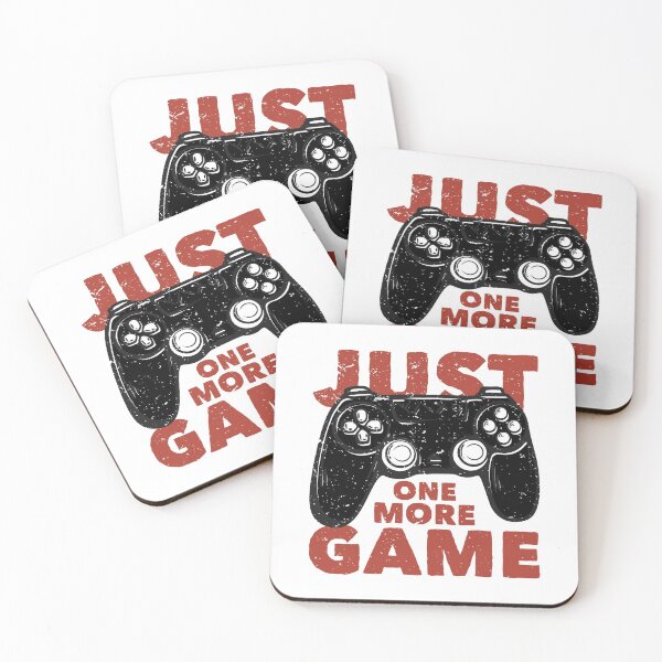 Item preview, T-Shirt Design Just One More Game with GamePad Vintage Illustration designed and sold by Peekonet.