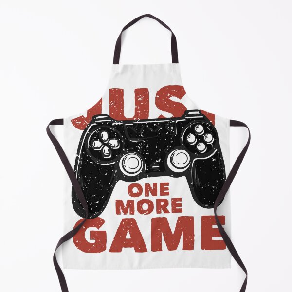 Item preview, T-Shirt Design Just One More Game with GamePad Vintage Illustration designed and sold by Peekonet.