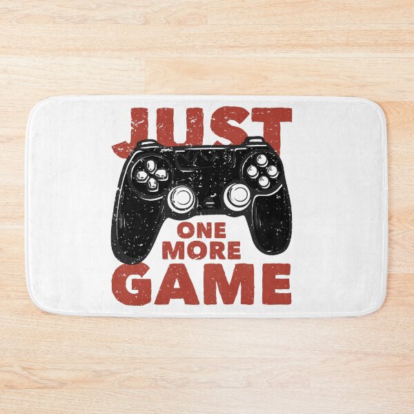 Item preview, T-Shirt Design Just One More Game with GamePad Vintage Illustration designed and sold by Peekonet.