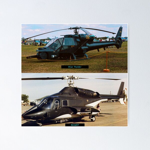 Blue Thunder Vs Airwolf Poster for Sale by GingerMS