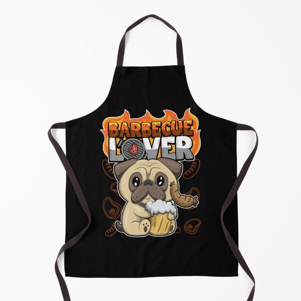 Item preview, Barbecue Lover - BBQ Dog Pug - Grill Animals designed and sold by anziehend.