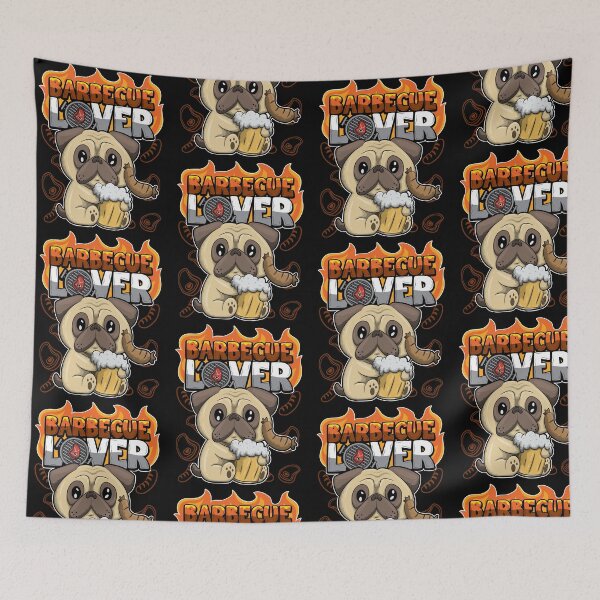 Item preview, Barbecue Lover - BBQ Dog Pug - Grill Animals designed and sold by anziehend.