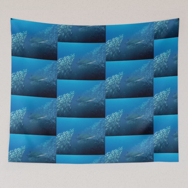 Item preview, Sand Tiger Shark Bursts Through a School of Minnows designed and sold by Brent Barnes.