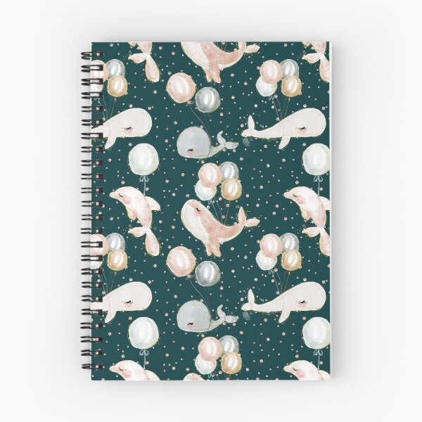 Item preview, Aesthetic Watercolor Whale Pattern designed and sold by PatternTale.