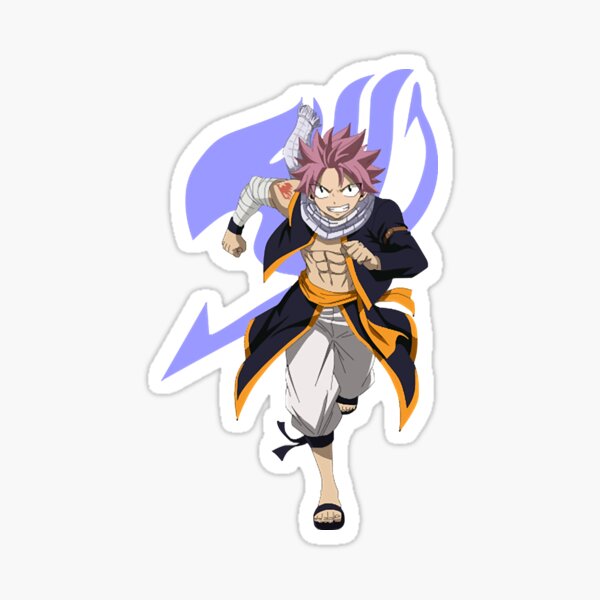 Natsu Punch Sticker For Sale By Animeager Redbubble