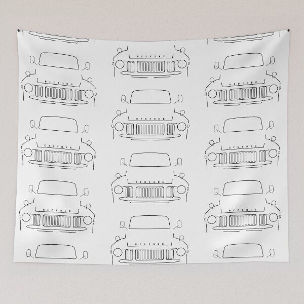 Item preview, Bedford TJ classic lorry black outline graphic designed and sold by soitwouldseem.