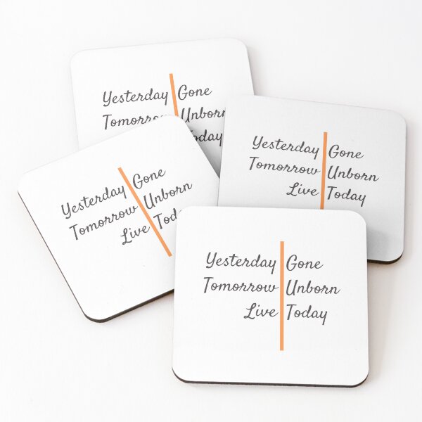 Item preview, Yesterday Gone, Tomorrow Unborn, Live Today designed and sold by minynature.