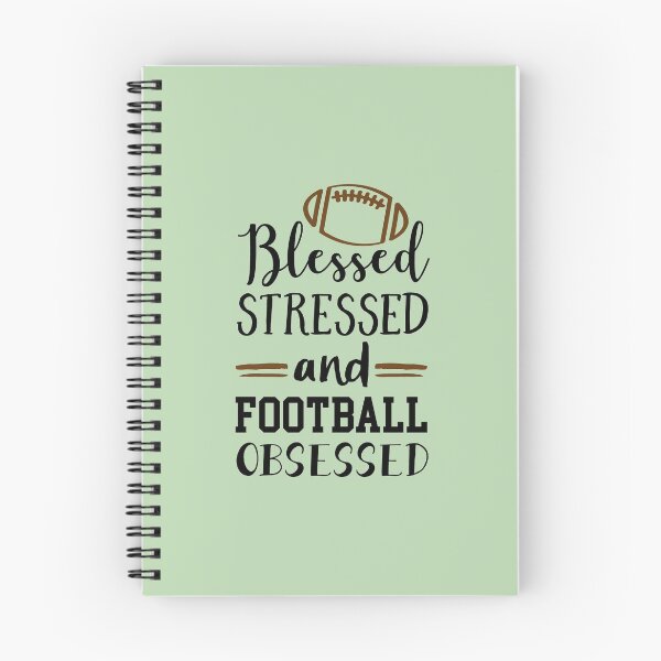 Aperçu de l'œuvre Béni, stressé et obsédé par le football créée et vendue par LootBoxApparel.