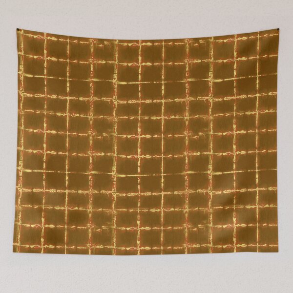 Item preview, Brown Tie-Dye Texture Natural Basic Cross Line Pattern designed and sold by V-Top-Design.