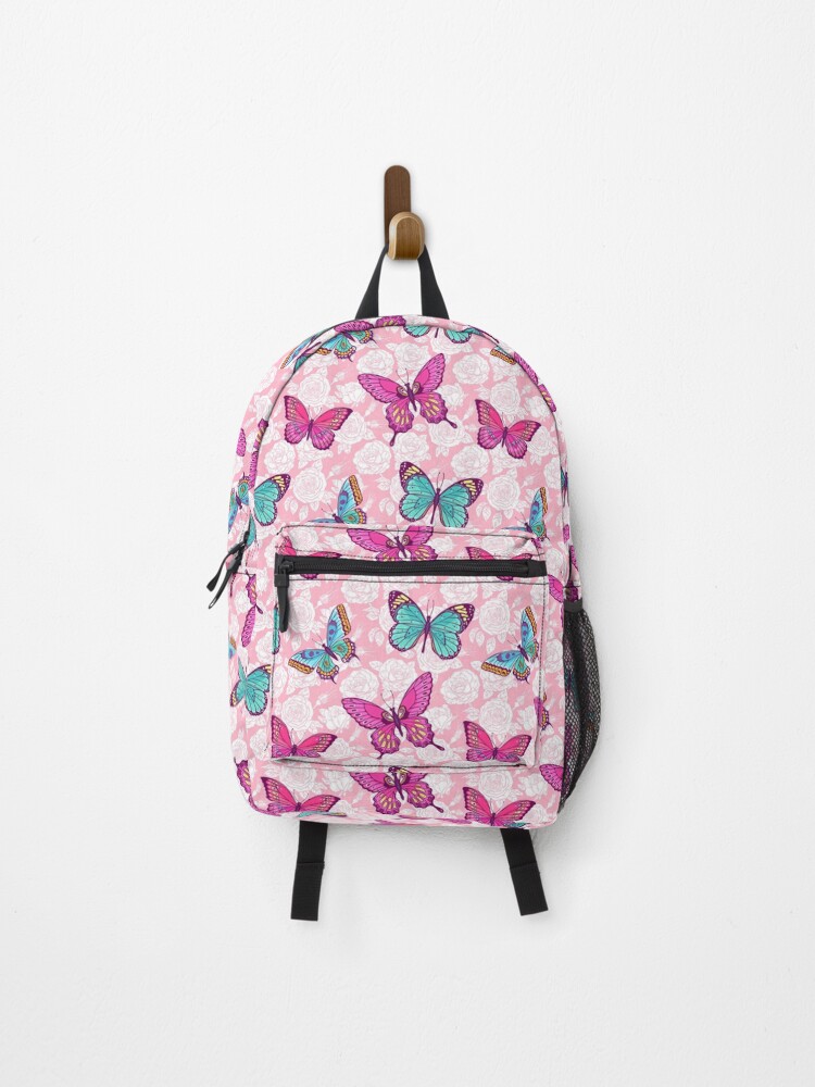 Pink 2025 butterfly backpack