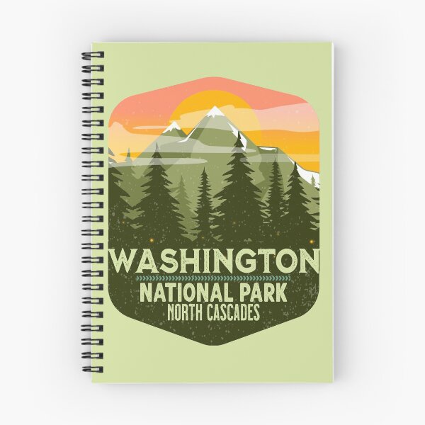 Item preview, Vintage North Cascades National Park Washington designed and sold by AlienBeeOutdoor.