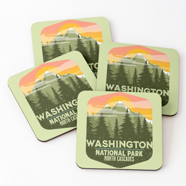 Item preview, Vintage North Cascades National Park Washington designed and sold by AlienBeeOutdoor.