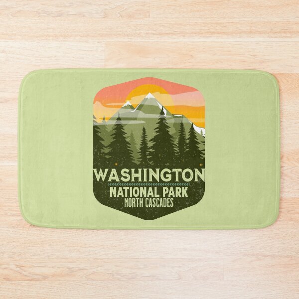 Item preview, Vintage North Cascades National Park Washington designed and sold by AlienBeeOutdoor.