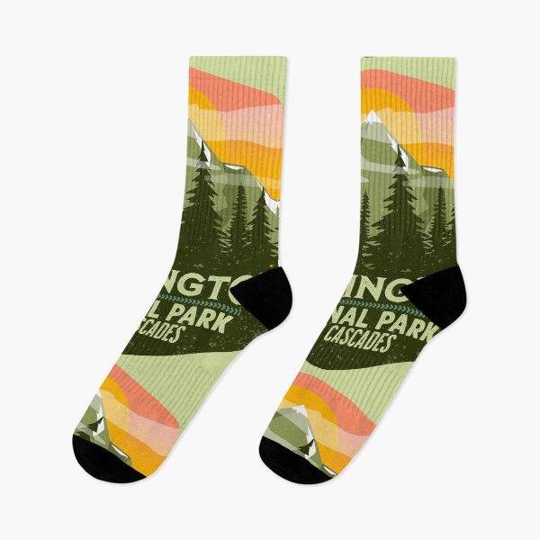Item preview, Vintage North Cascades National Park Washington designed and sold by AlienBeeOutdoor.
