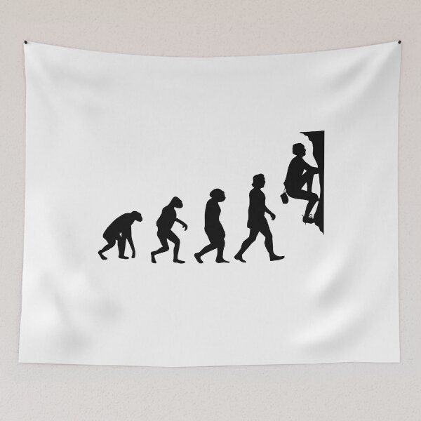 Item preview, Rock Climbing Bouldering Evolution Funny Design designed and sold by justjonboy.