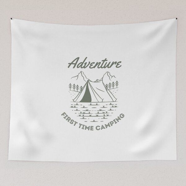 Item preview, FIRST TME CAMPING  designed and sold by thenewnormality.