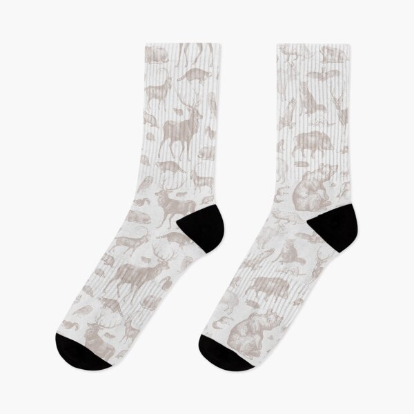 Item preview, Woodland Animals Vintage Illustration Pattern I designed and sold by indigogreypayne.
