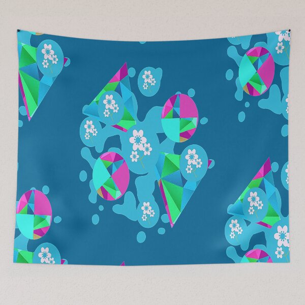 Item preview, Playful Gypsy Floral Abstract Art, nr 2,Graphic Psychedelic Abstract Art, Inspired by Nature-floral abstract art designed and sold by Adri Barnard.