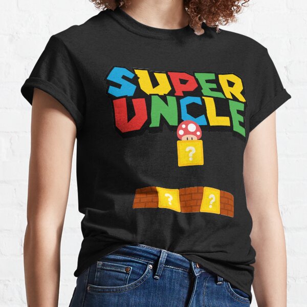 Adorable Super Gift For Super Uncle Retro Gamers Classic T-Shirt