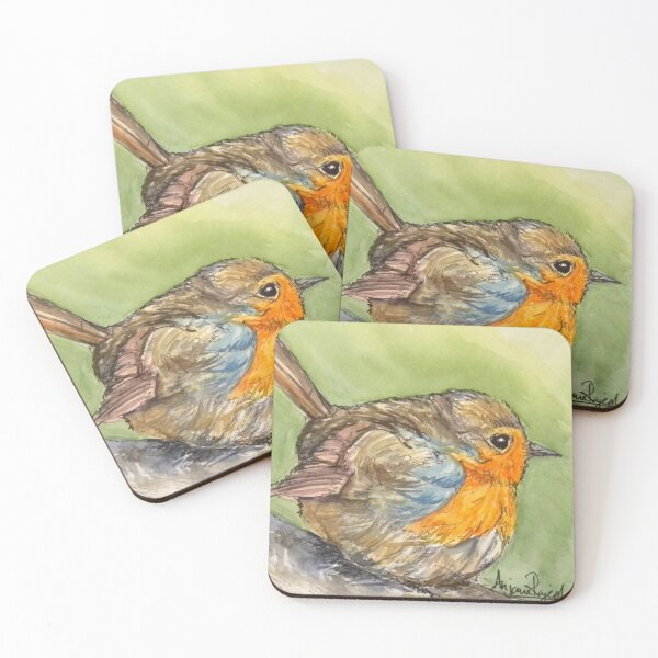 Item preview, Little Robin designed and sold by AnjuPaintings.
