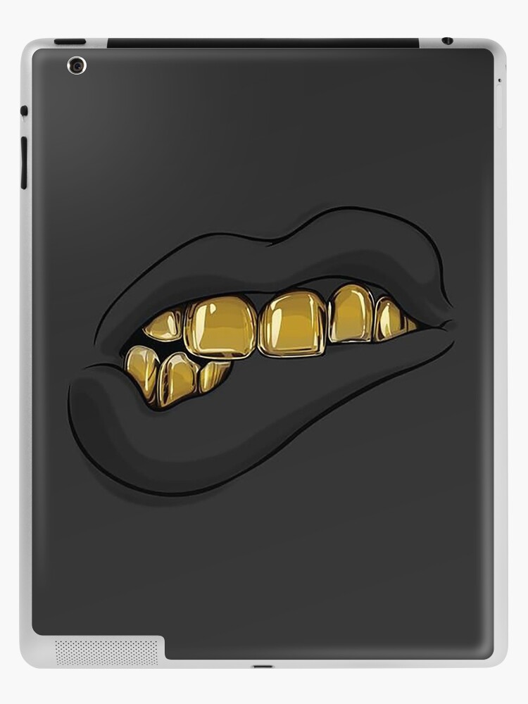 Gold teeth, rapper, grills, teeth." iPad Case & Skin for Sale by KetyKa Redbubble