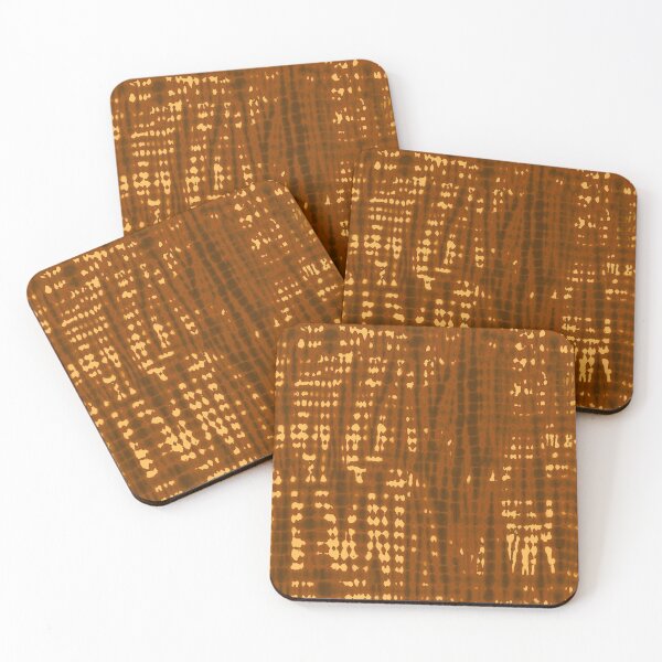 Item preview, Natural Brown Tie-Dye Texture Simple Line Pattern designed and sold by V-Top-Design.