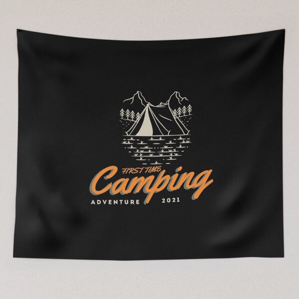 Item preview, FIRST TME CAMPING  designed and sold by thenewnormality.