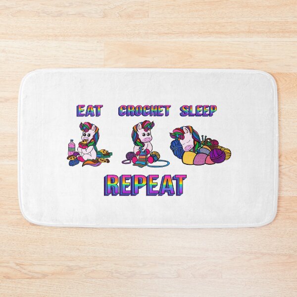 Item preview, Eat sleep crochet repeat  designed and sold by AuDHDesigns AUS .