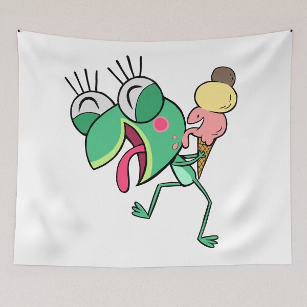 Item preview, little frog and ice cream designed and sold by Shoppy2.