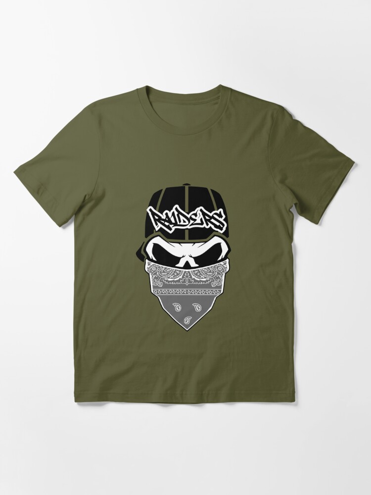 Skull Wear Bandana Las Vegas Raiders Shirt - Vintagenclassic Tee