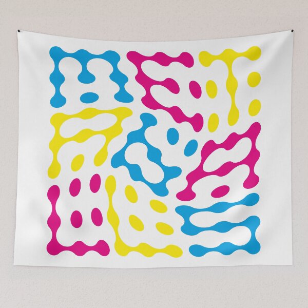 Item preview, Twisted Metaballs Typography (CMY) designed and sold by John Uttley.