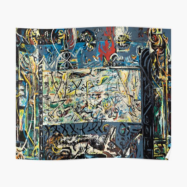 Guardians of the Secret by Jackson Pollock Poster