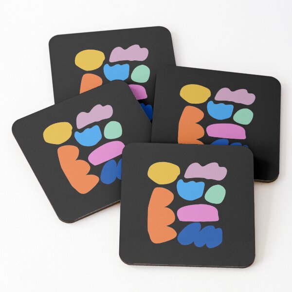 Item preview, Contemporary Playful Shapes Colorful Abstract Art Graphic designed and sold by elviakenni.