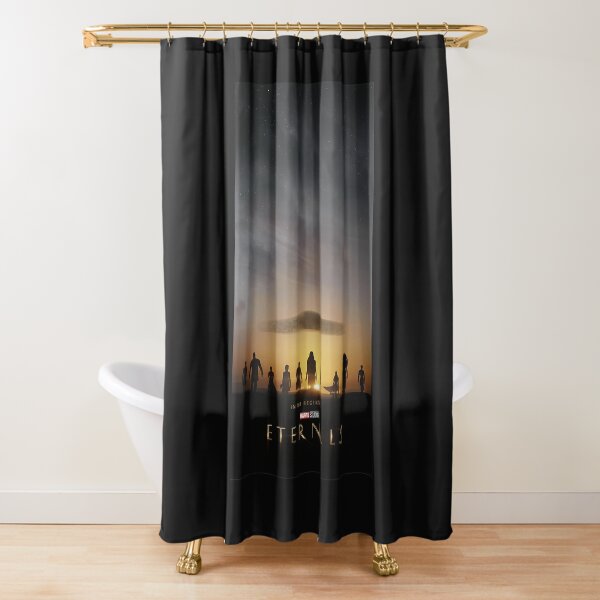 Marvel Eternals Group Sunset Poster Shower Curtain