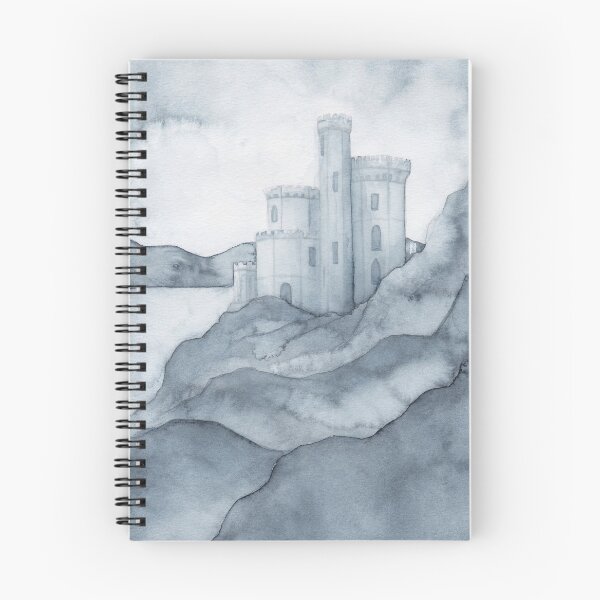 Artikelvorschau, Fantasy-Schloss-Illustration entworfen und verkauft von Helena Satterthwaite.