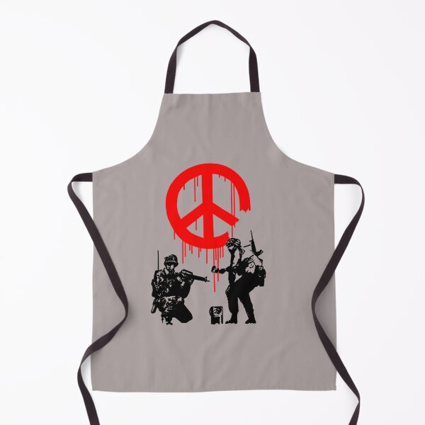 Item preview, Banksy soldiers painting cnd symbol designed and sold by soulmate1351.