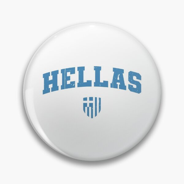 Item preview, Hellas Mock Athletic Distressed w Greek Flag Emblem designed and sold by Happy Puppy Print On Demand.