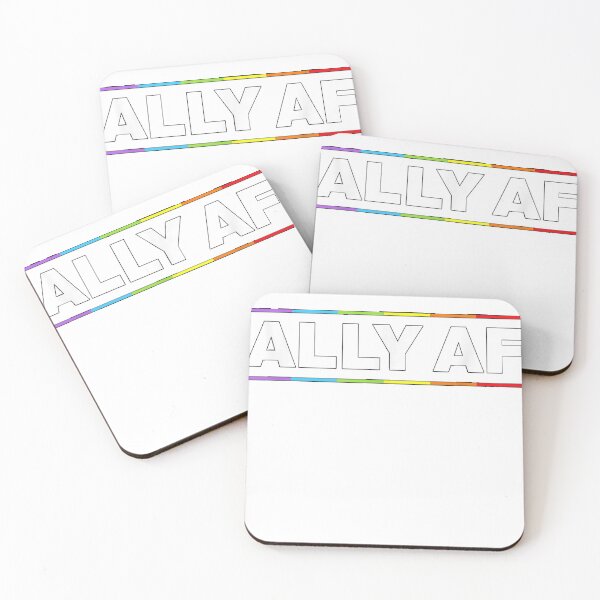 Item preview, Ally AF Pride Rainbow Shirt - Proud LGBTQ Ally T-Shirt size S-5XL designed and sold by SubramanianR.