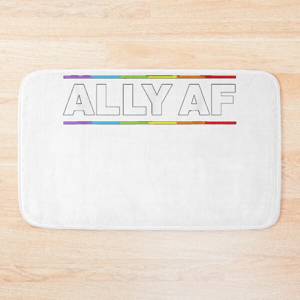 Item preview, Ally AF Pride Rainbow Shirt - Proud LGBTQ Ally T-Shirt size S-5XL designed and sold by SubramanianR.