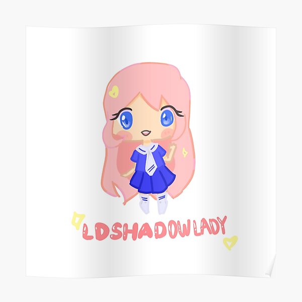 Ldshadowlady Wall Art Redbubble - ld shadow lady roblox obby