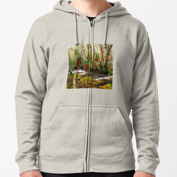 Winter in Pine Valley Zipped Hoodie
