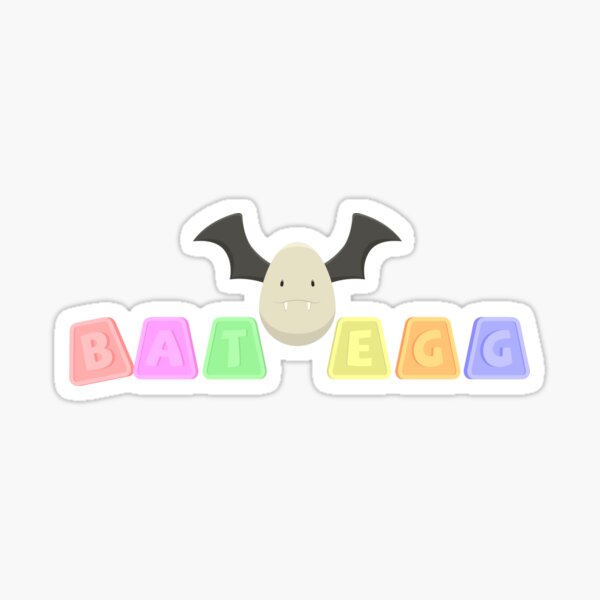 Bat Egg Logo Sticker