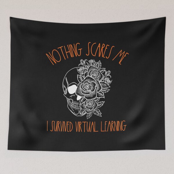 Item preview, Funny Halloween Teacher Sugar Skull Flower Virtual Learning  designed and sold by WesleyCole.