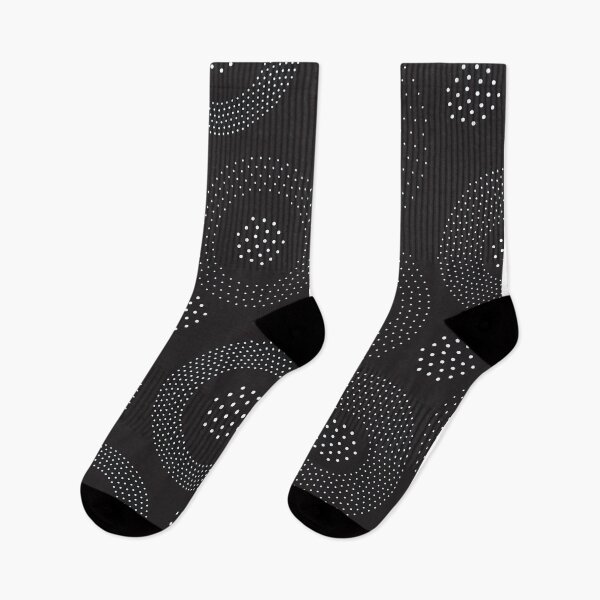 Aperçu de l'œuvre Pois noir et blanc, motif à pois noir et blanc, design à pois noir et blanc, pois créée et vendue par graphic-genie.