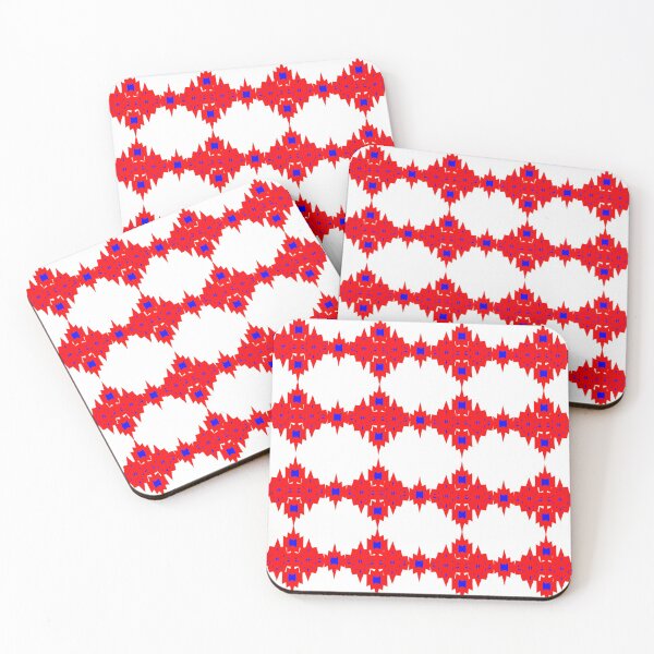 Item preview, Red hot and bright of blue in an ethnic pattern style. designed and sold by Trianglegreen.