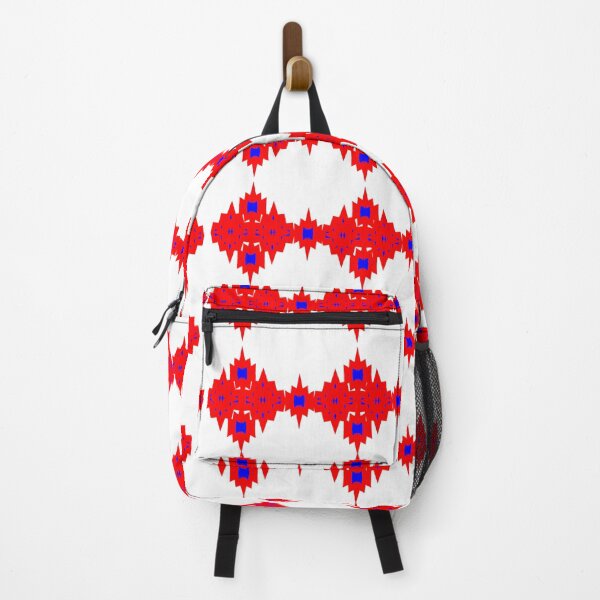 Item preview, Red hot and bright of blue in an ethnic pattern style. designed and sold by Trianglegreen.