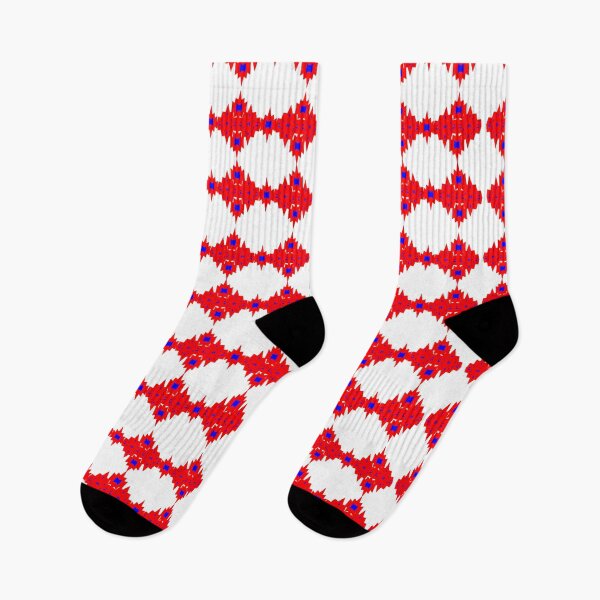 Item preview, Red hot and bright of blue in an ethnic pattern style. designed and sold by Trianglegreen.