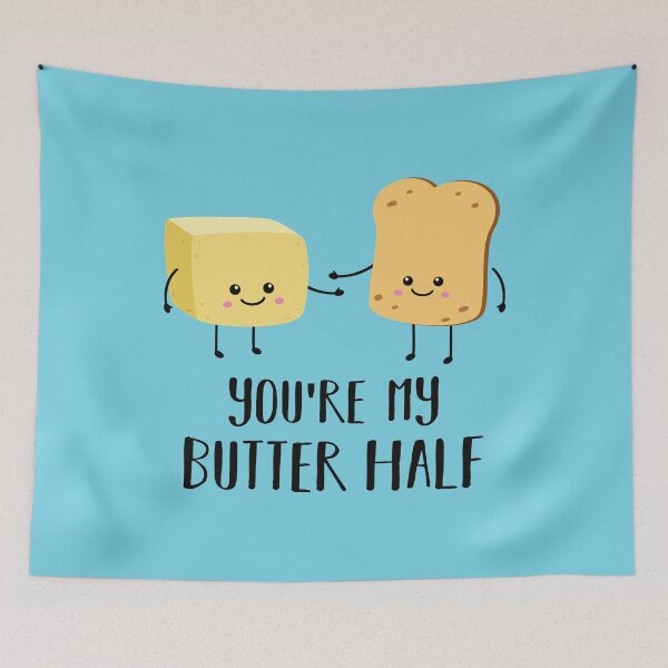 Item preview, You're My Butter Half - Funny Toast and Butter designed and sold by keeleypost.