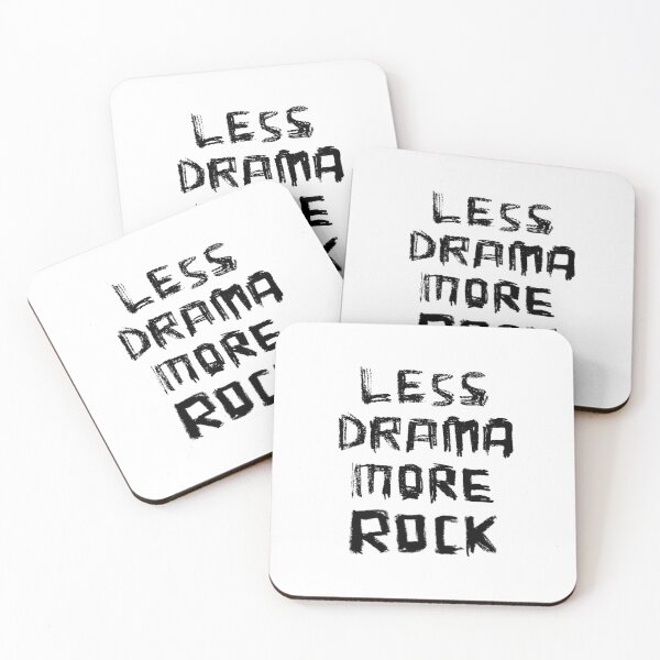 Item preview, Less Drama More Rock for Rock Music Lover designed and sold by badlydrawnbabe.